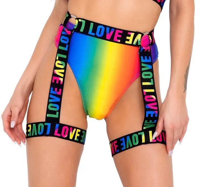 Earrings Roma Pride LOVE Elastic Garter Belt