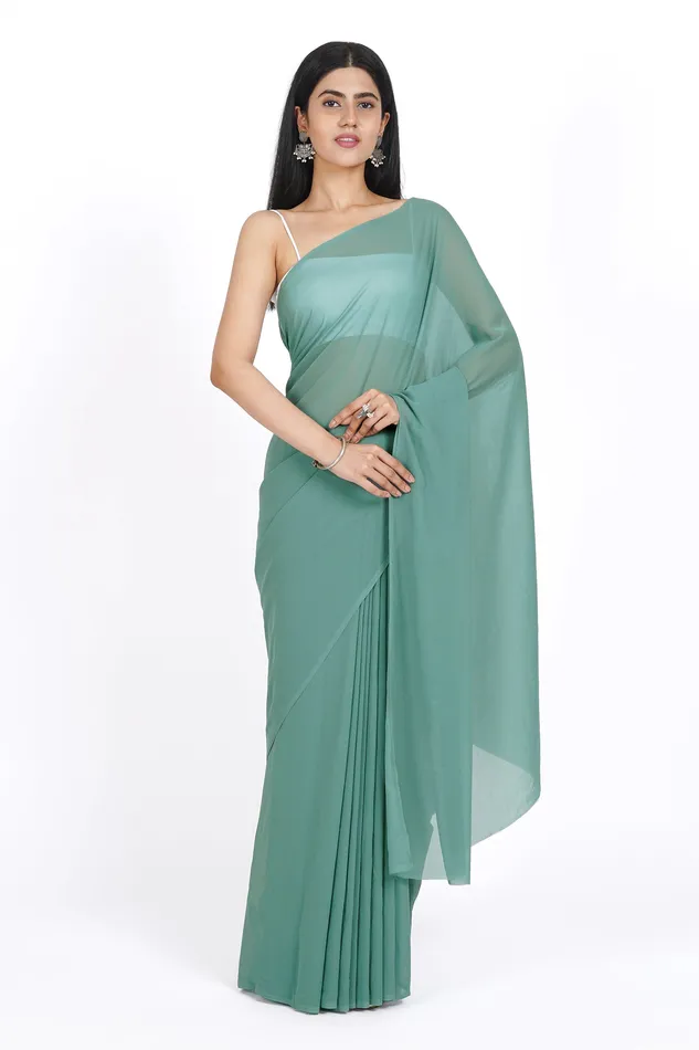 Earrings Teejh Kusumita Georgette Saree Teejh