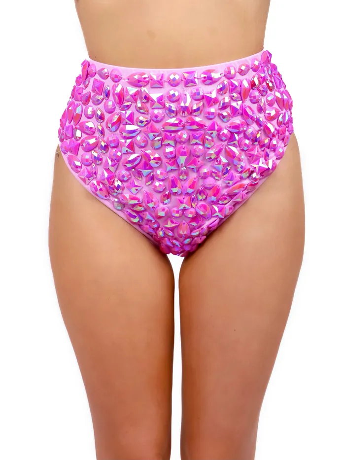 Earrings THE LUMI SHOP Lavender Iridescent Gem Bottoms