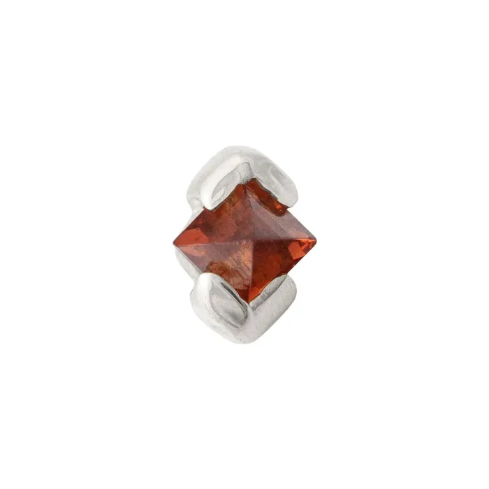 Earrings threadless Eve Pin in Gold with Gemstone Tawapa