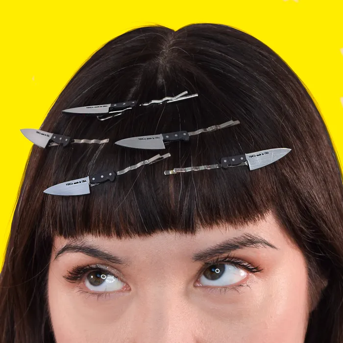 Earrings VincaUSA Chefs Knife Bobby Pins