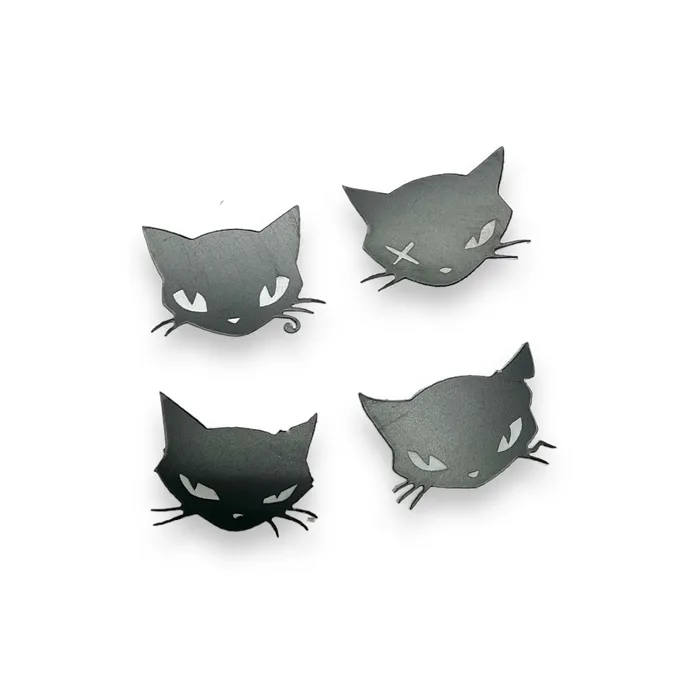 Earrings VincaUSA Last Chance Emily The Strange Cat Posse set of 4 ear studs