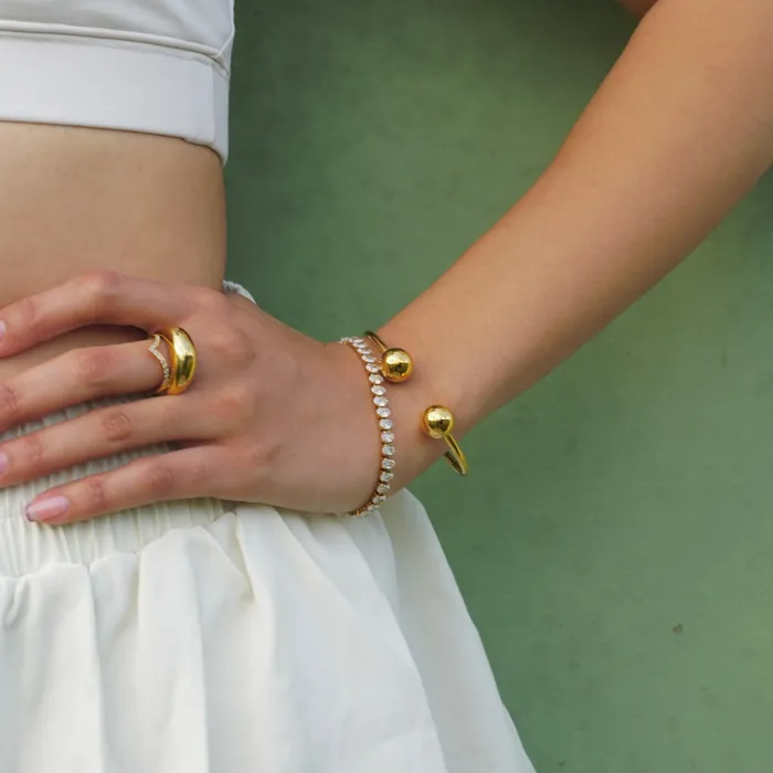 Ellie Vail Bracelets Talia Beaded Cuff Bracelet