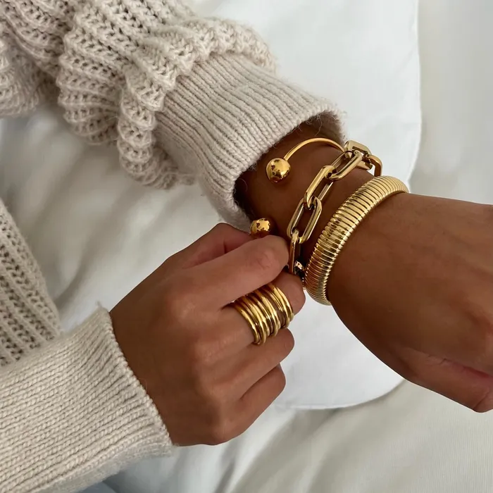 Ellie Vail Bracelets Talia Beaded Cuff Bracelet
