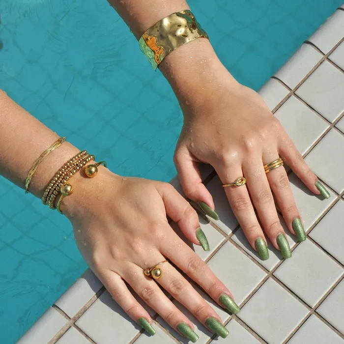 Ellie Vail Bracelets Talia Beaded Cuff Bracelet