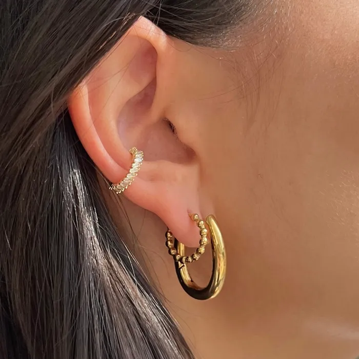 Ellie Vail Lamora Beaded Mini Hoop Earring Earrings