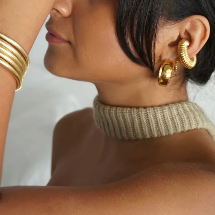 Ellie Vail Lamora Beaded Mini Hoop Earring Earrings