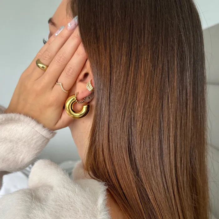 Ellie Vail Lamora Beaded Mini Hoop Earring Earrings