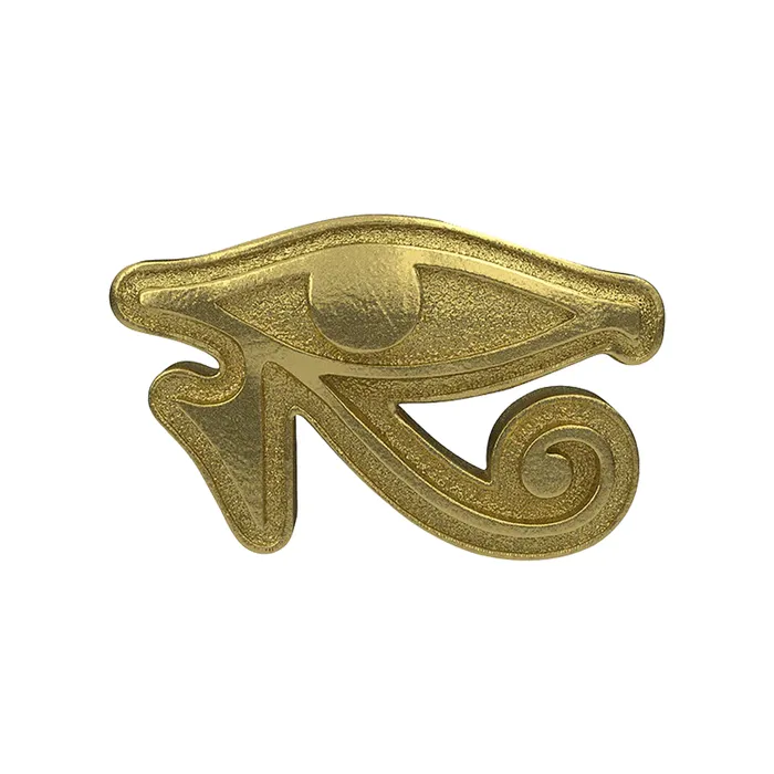 Eye of Horus Threaded End in Gold Anatometal Earrings