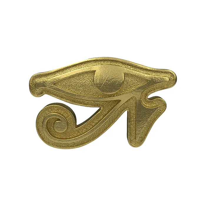 Eye of Horus Threaded End in Gold Anatometal Earrings