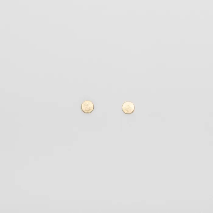 fejn PWD Earrings satin dot stud solid gold