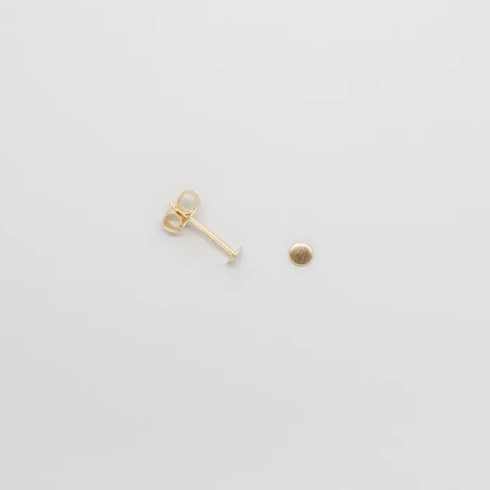 fejn PWD Earrings satin dot stud solid gold
