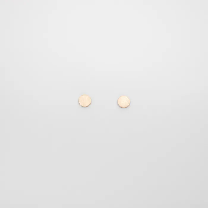fejn PWD Earrings satin dot stud solid gold