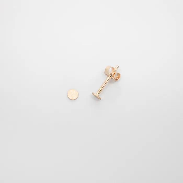 fejn PWD Earrings satin dot stud solid gold