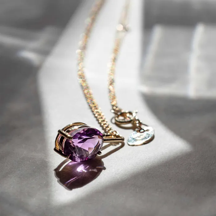 fejn PWD Necklaces birthstone necklace solid gold