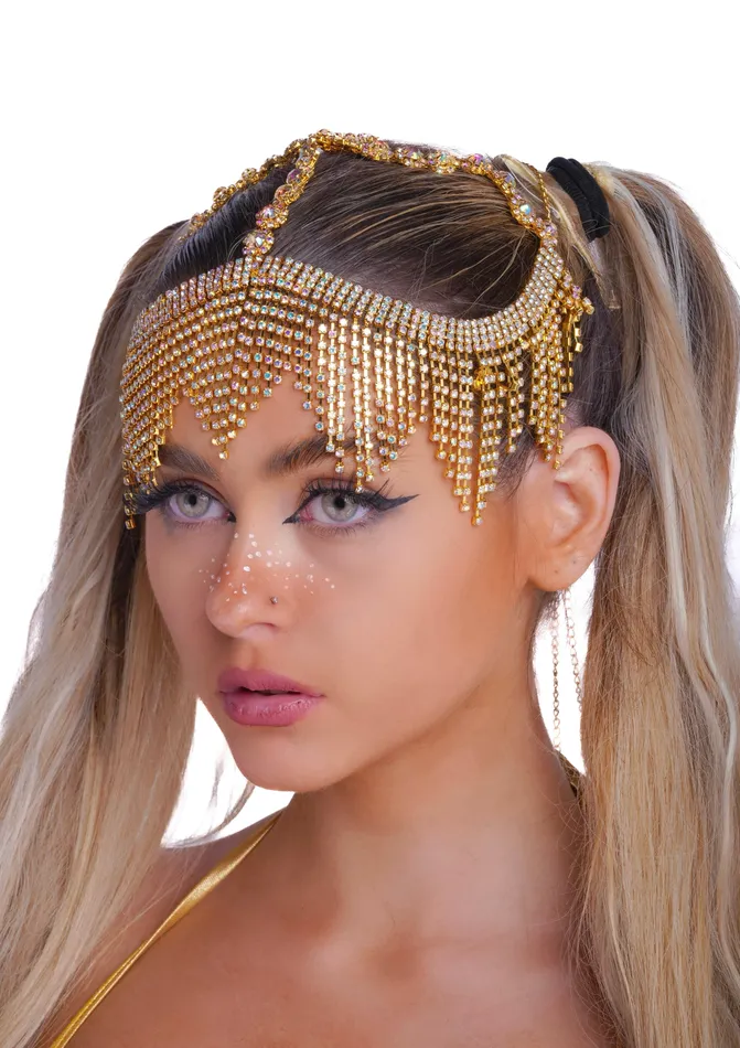 Gold Angel Rhinestone Head Jewelry THE LUMI SHOP Earrings