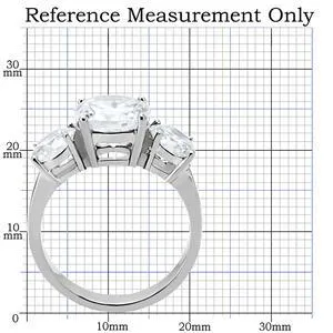 Green Rings CJ7861OS Wholesale Stainless Steel Past Present and Future CZ Ring