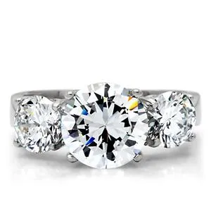 Green Rings CJ7861OS Wholesale Stainless Steel Past Present and Future CZ Ring