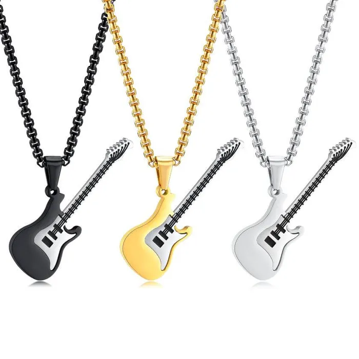Guitar Necklace for 3 Best Friends worldnetgifts Necklaces