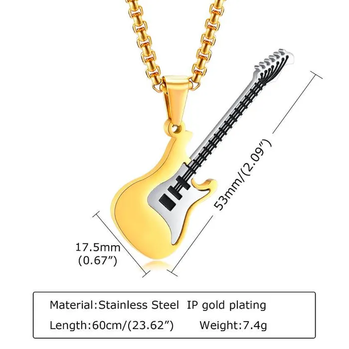 Guitar Necklace for 3 Best Friends worldnetgifts Necklaces