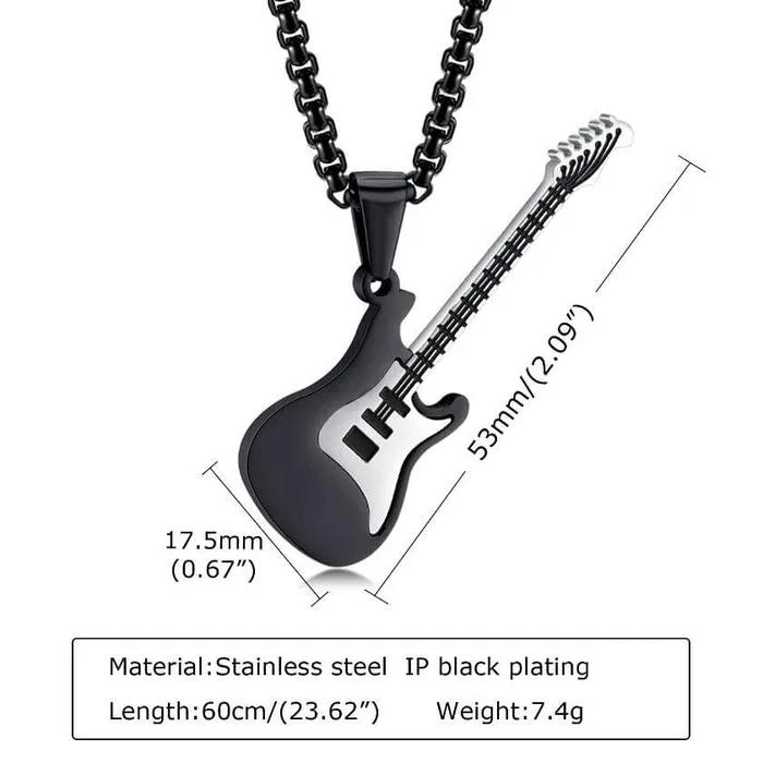 Guitar Necklace for 3 Best Friends worldnetgifts Necklaces