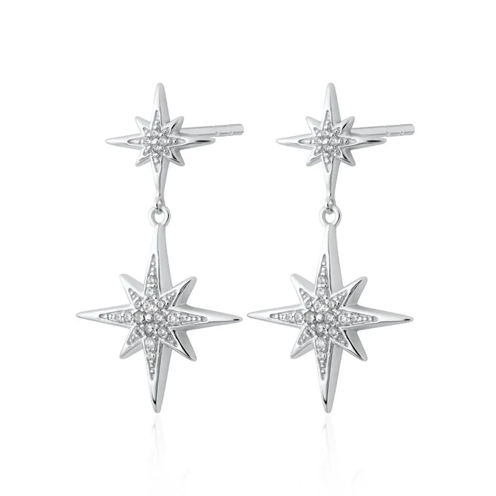 Hannah Martin Art Deco Star Stud Earrings Scream Pretty Earrings