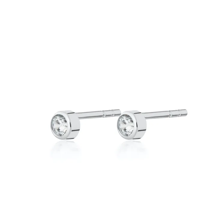 Hannah Martin Sparkling Bezel Stud Earrings Scream Pretty Earrings
