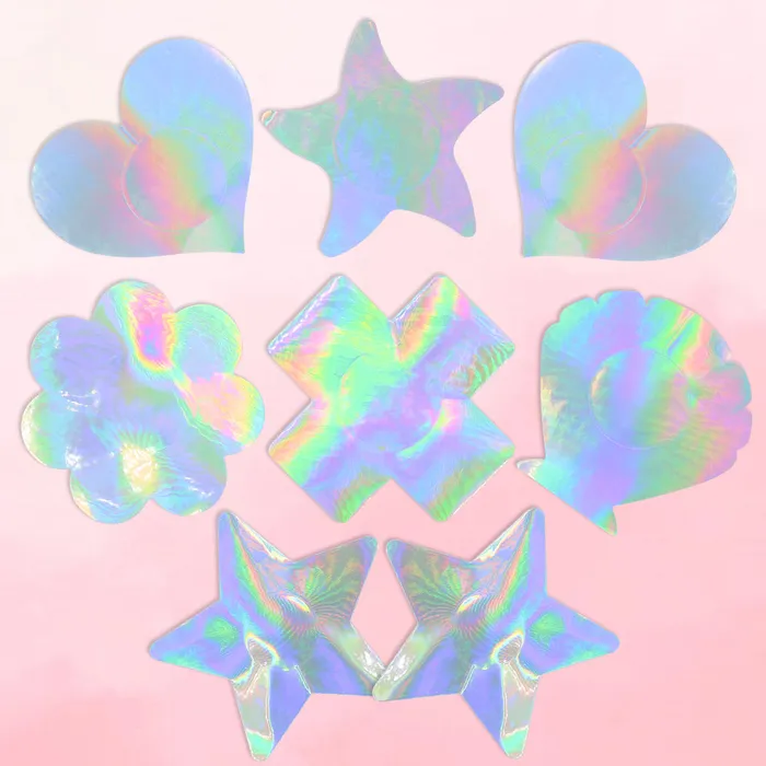 Holographic Star Pasties THE LUMi SHOP Earrings
