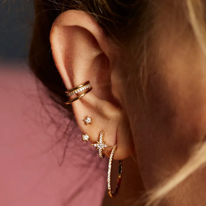 Illusion Triple Band Ear Cuff Scream Pretty Earrings