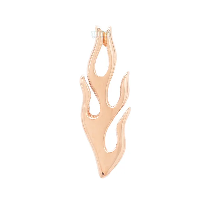 Junipurr Jewelry Earrings threadless Hot Rod End in Gold