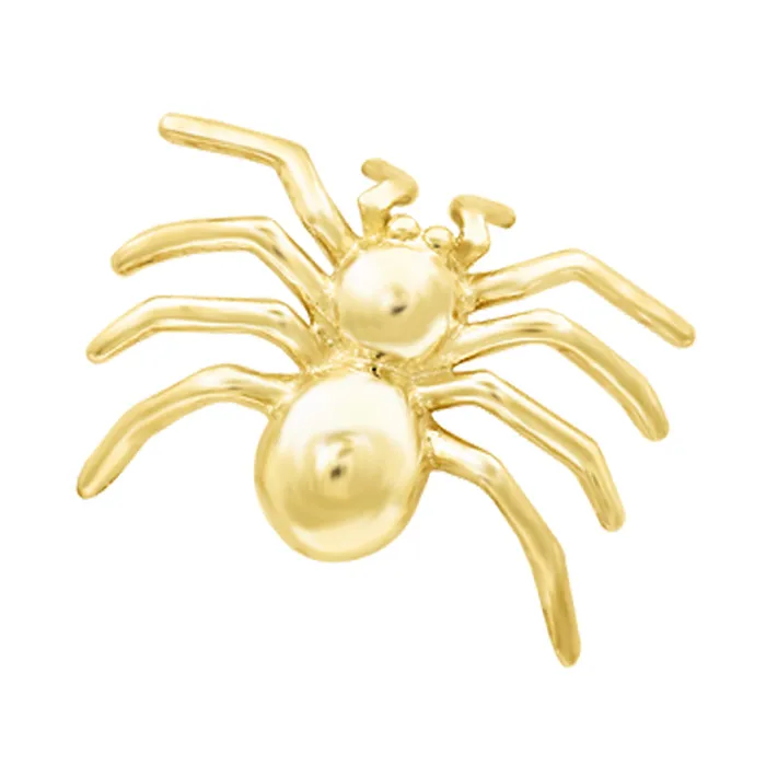 Junipurr Jewelry Earrings threadless Spider Senses End in Gold