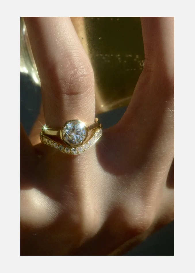 KATKIMfinejewelry Rings Trace Cove Pav Band