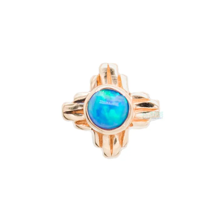 LeRoi Zia Small Opal Threaded End in Gold Earrings