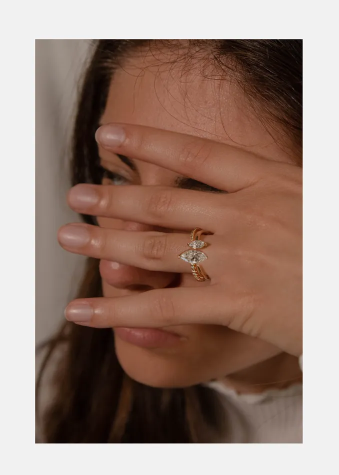 Marquise Crescendo Ring KATKIMfinejewelry Rings