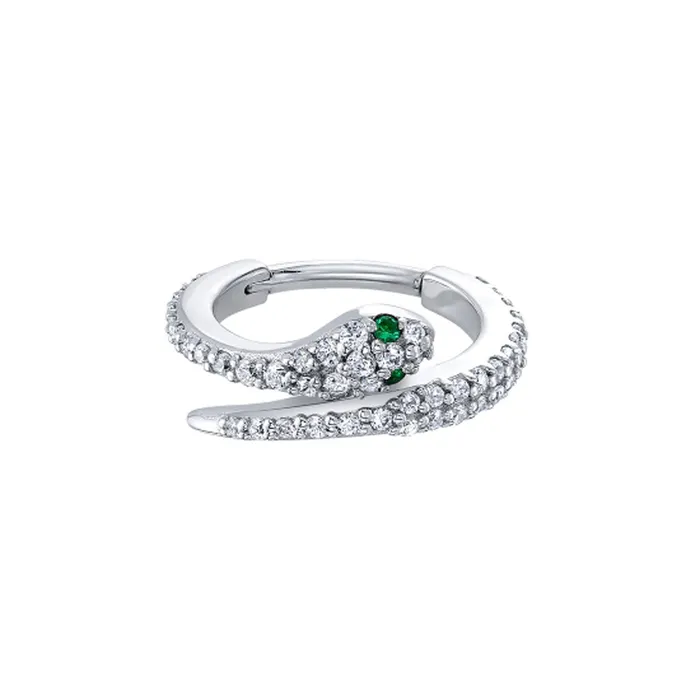 Medusa Hinge Ring in Gold with DIAMONDS Emeralds Body Vision BVLA Rings Medusa Hinge Ring in Gold with DIAMONDS Emeralds Body Vision BVLA Rings