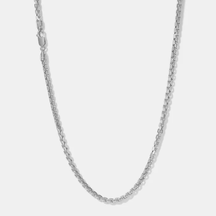 Necklaces 30MM MultiFaceted Box Chain Saints Gold Co