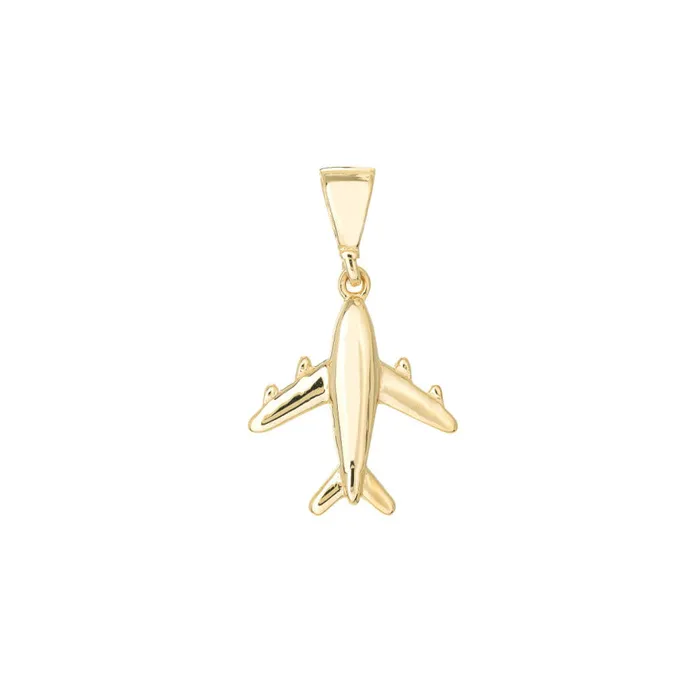 Necklaces Alexis Jae Gold Aircraft Pendant