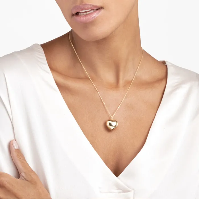Necklaces Alexis Jae Large Floating Heart Pendant