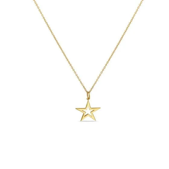 Necklaces Alexis Jae Star Outline Necklace