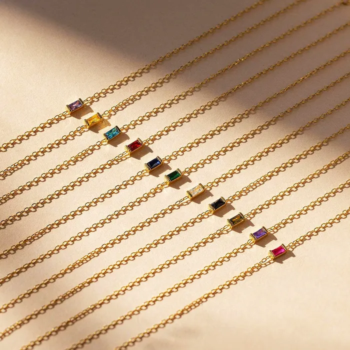 Necklaces Luxe Collection Luxe4340 Birthstone Necklace