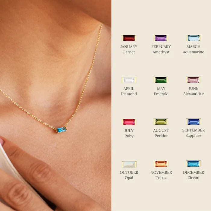 Necklaces Luxe Collection Luxe4340 Birthstone Necklace Necklaces Luxe Collection Luxe4340 Birthstone Necklace