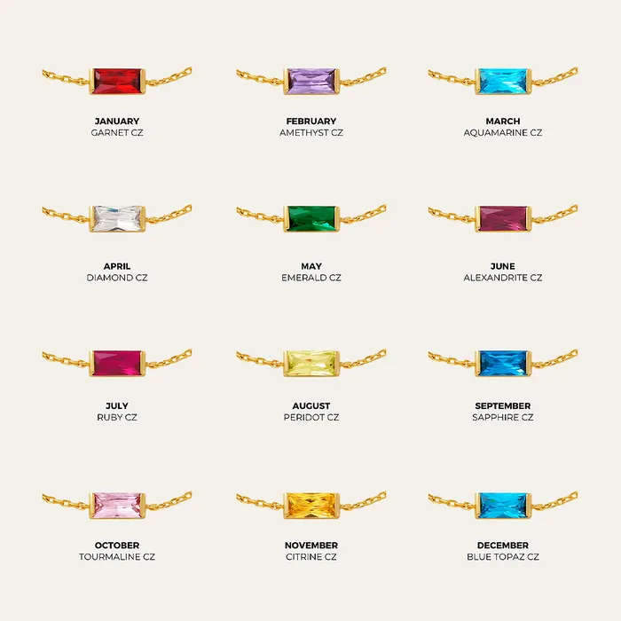 Necklaces Luxe Collection Luxe4340 Birthstone Necklace Necklaces Luxe Collection Luxe4340 Birthstone Necklace