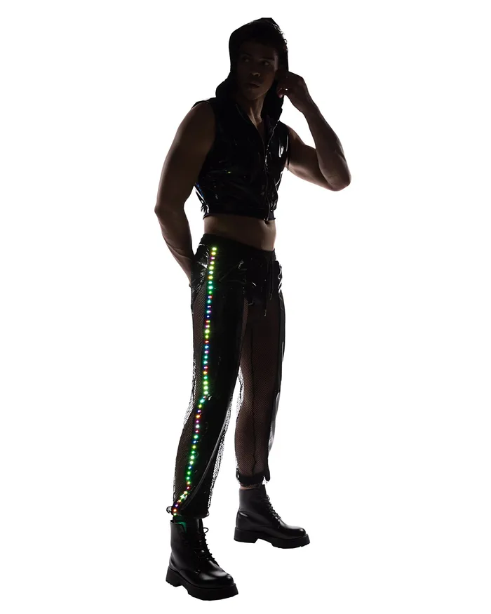 Necklaces Roma Costume Inc 6511 Pride Vinyl Fishnet LightUp Joggers Necklaces Roma Costume Inc 6511 Pride Vinyl Fishnet LightUp Joggers