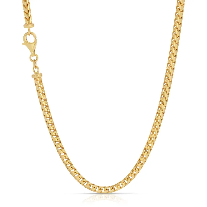Necklaces Saints Gold Co 35MM Franco Chain Plain