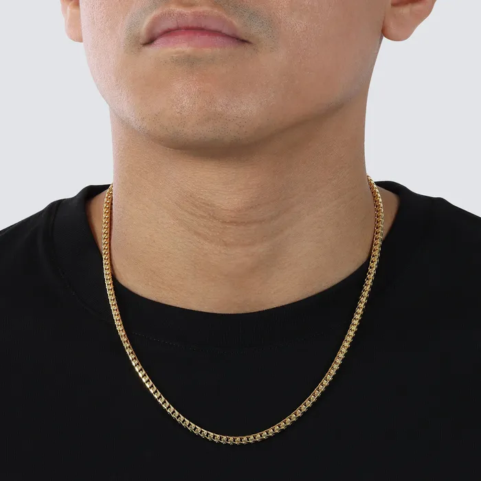 Necklaces Saints Gold Co 35MM Franco Chain Plain