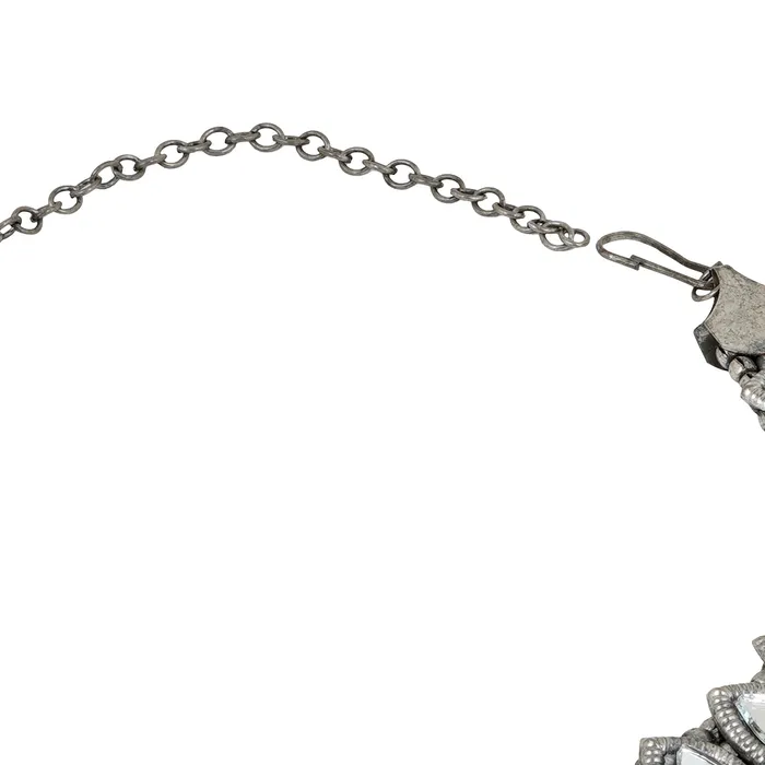 Necklaces Teejh Teejh Riddhima Silver Oxidised Necklace Set Necklaces Teejh Teejh Riddhima Silver Oxidised Necklace Set