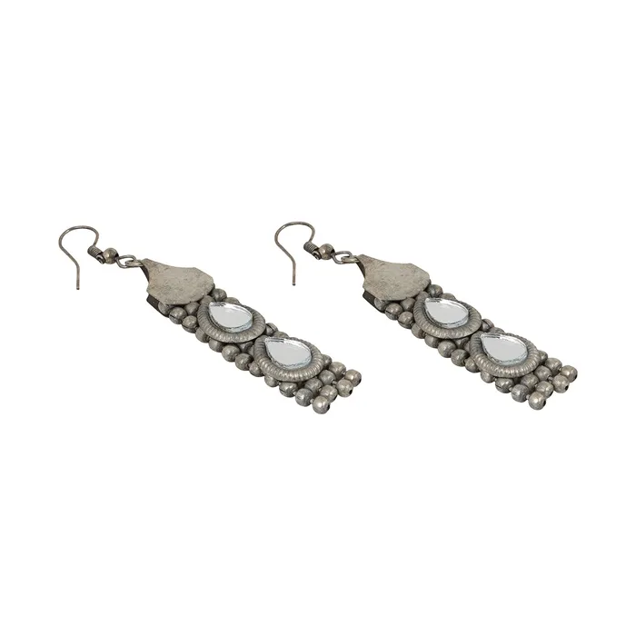 Necklaces Teejh Teejh Riddhima Silver Oxidised Necklace Set Necklaces Teejh Teejh Riddhima Silver Oxidised Necklace Set