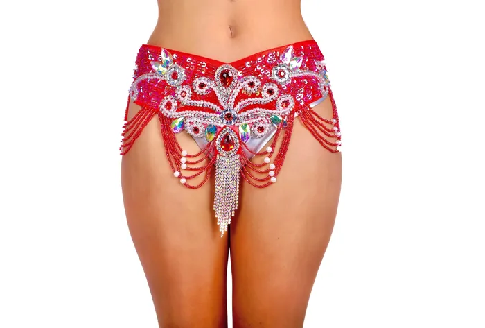 Necklaces THE LUMI SHOP Red Coral Mermaid Carnival Belt