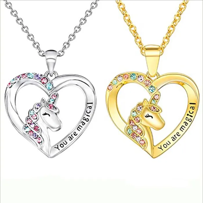 Necklaces Unicorn Necklace Set worldnetgifts