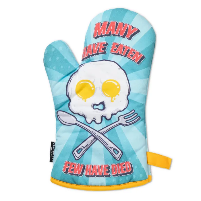 Oven Mitts Co Earrings Many Have Eaten Few Have Died Oven Mitts And Pot Holder Set